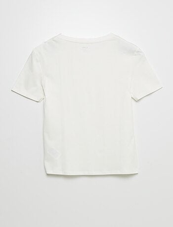 Camiseta lisa de algodón - Fácil de Poner