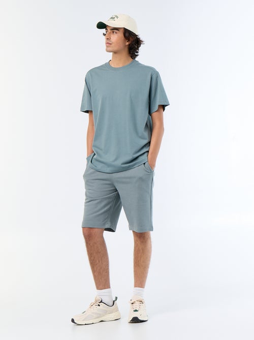 Camiseta lisa de corte cómodo / oversize de manga corta - Kiabi