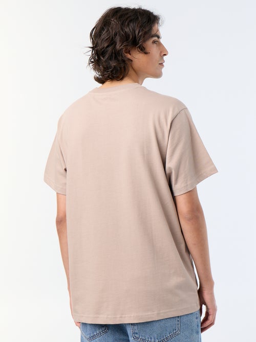 Camiseta lisa de corte cómodo / oversize de manga corta - Kiabi