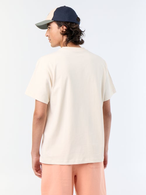 Camiseta lisa de corte cómodo / oversize de manga corta - Kiabi