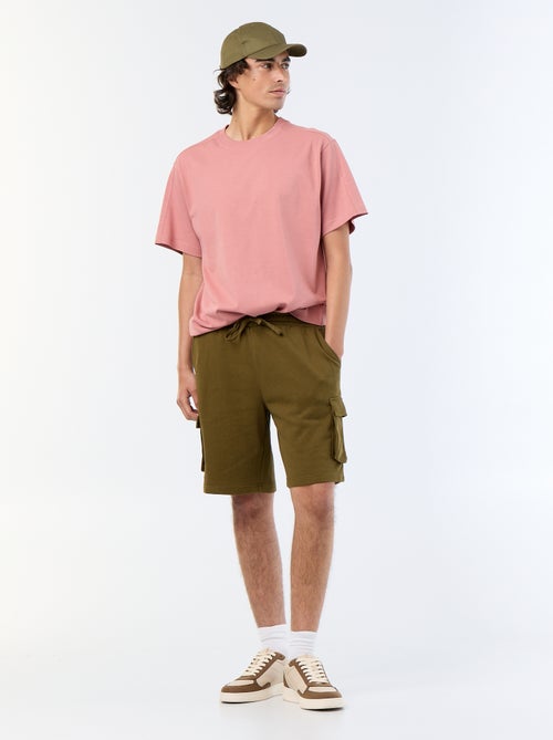 Camiseta lisa de corte cómodo / oversize de manga corta - Kiabi