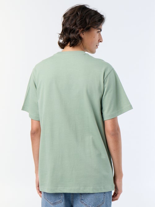 Camiseta lisa de corte cómodo / oversize de manga corta - Kiabi