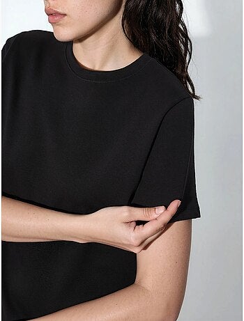 Camiseta lisa de cuello redondo busem