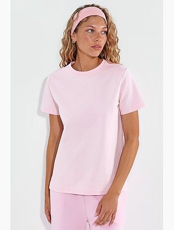 Camiseta lisa de cuello redondo busem