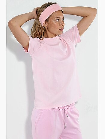 Camiseta lisa de cuello redondo busem
