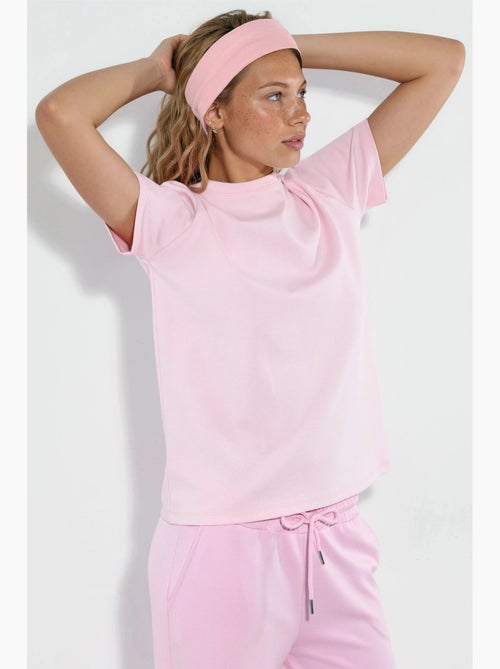 Camiseta lisa de cuello redondo busem - Kiabi