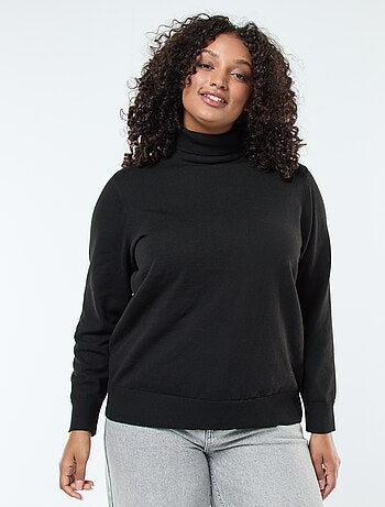 Camiseta lisa de cuello vuelto