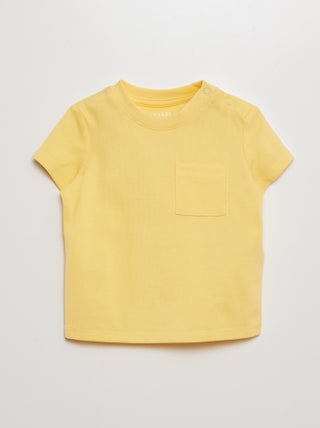 Camiseta lisa de manga corta