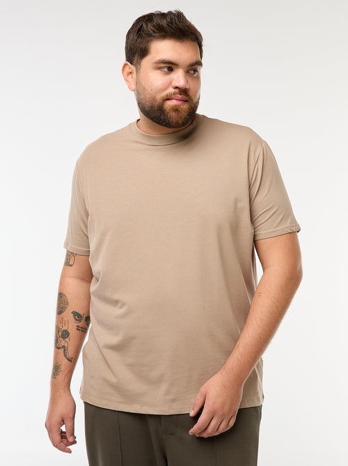 Camiseta lisa de manga corta - Kiabi