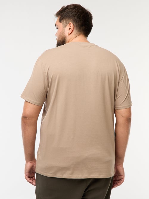 Camiseta lisa de manga corta - Kiabi