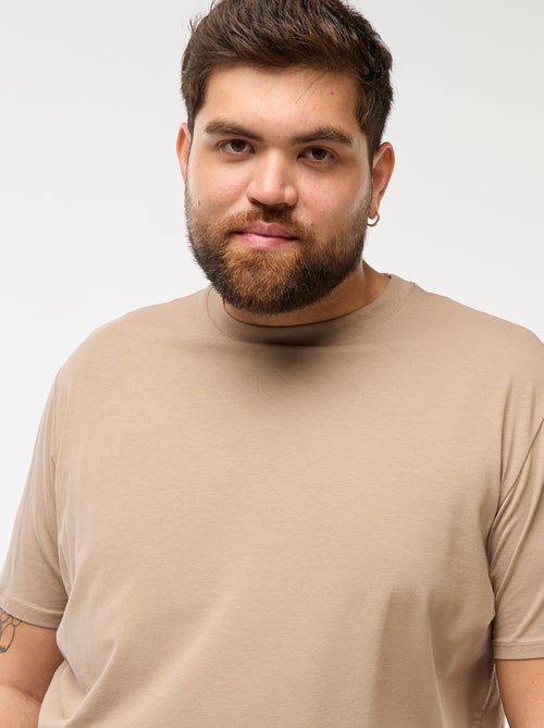 Camiseta lisa de manga corta - Kiabi