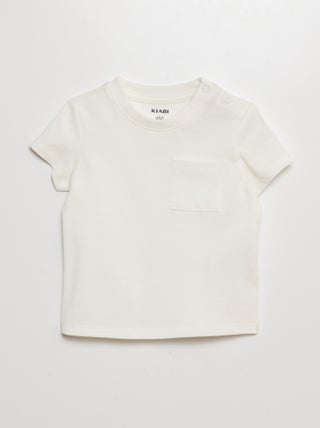 Camiseta lisa de manga corta