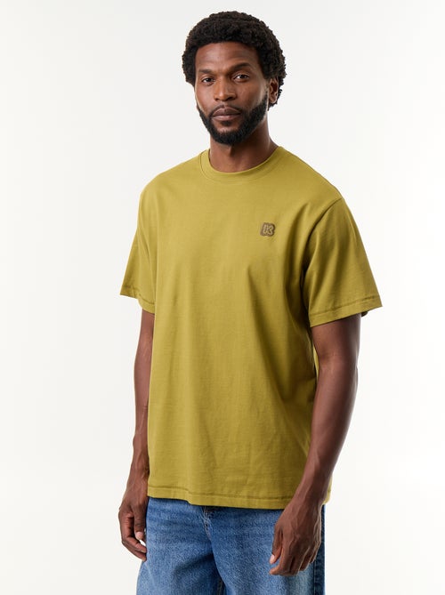 Camiseta lisa de manga corta de corte cómodo - Kiabi - Kiabi Camiseta lisa de manga corta de corte cómodo - Kiabi - Kiabi