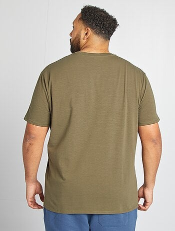 Camiseta lisa de manga corta