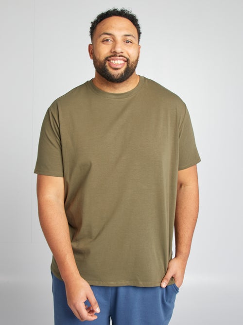 Camiseta lisa de manga corta - Kiabi