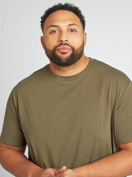 Camiseta lisa de manga corta - Kiabi