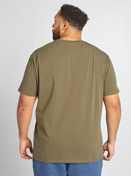 Camiseta lisa de manga corta - Kiabi