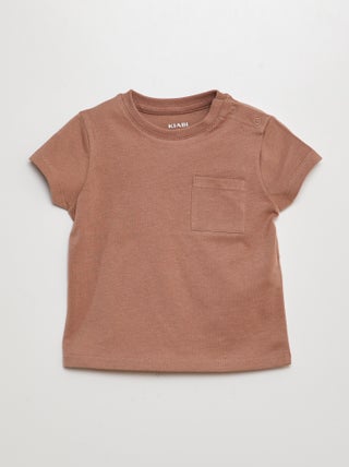 Camiseta lisa de manga corta