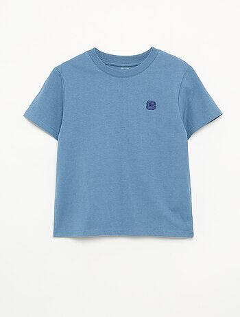 Camiseta lisa de manga corta para niño - Kiabi