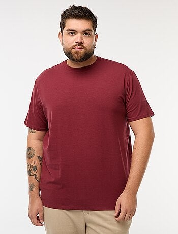 Camiseta lisa de manga corta