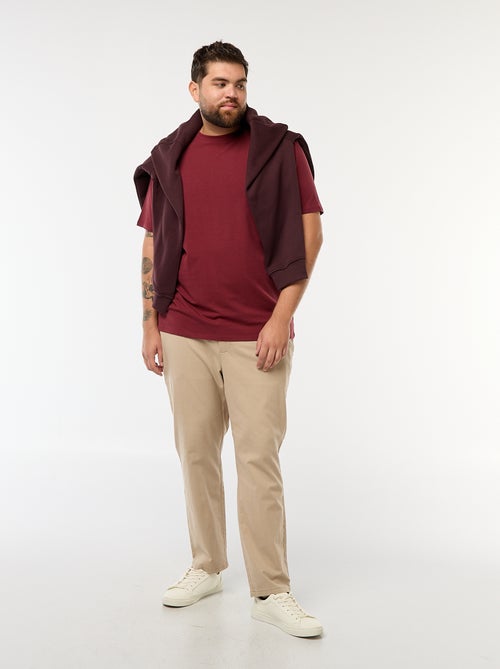 Camiseta lisa de manga corta - Kiabi