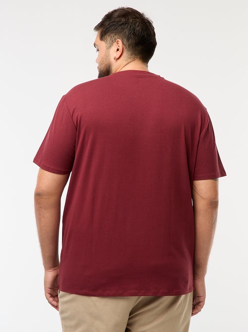 Camiseta lisa de manga corta - Kiabi