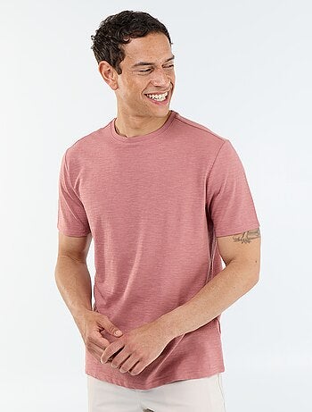 Camiseta lisa de manga corta