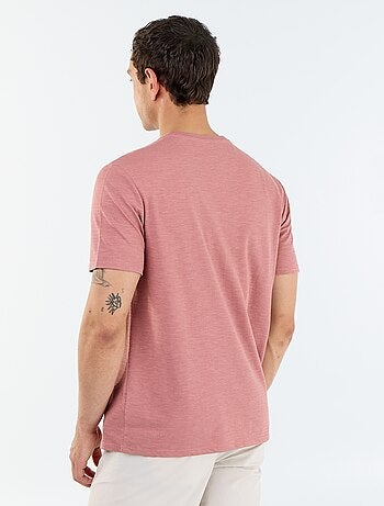 Camiseta lisa de manga corta