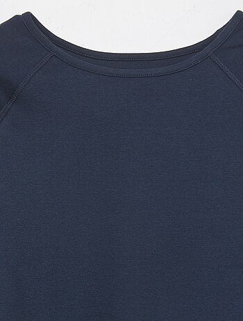 Camiseta lisa de manga larga - colección fácil de poner