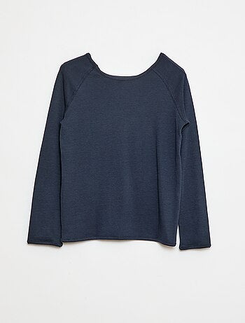 Camiseta lisa de manga larga - Fácil de Poner