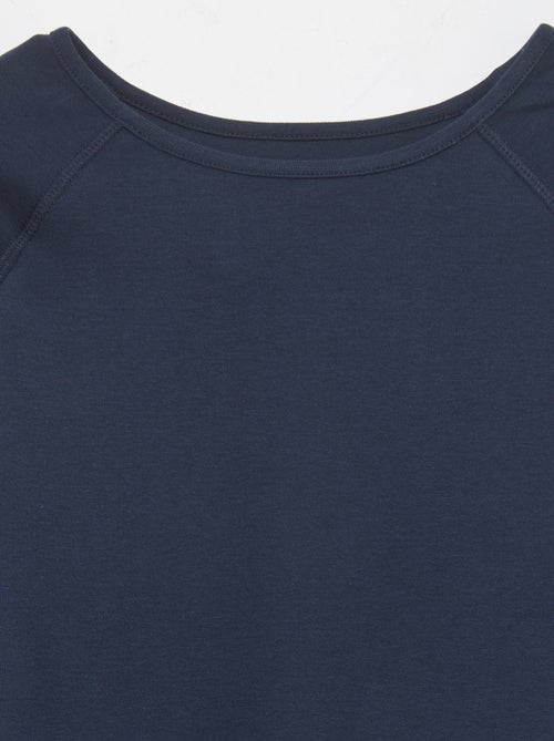 Camiseta lisa de manga larga - So Easy - Kiabi