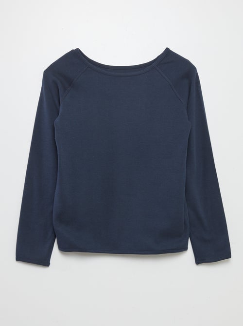 Camiseta lisa de manga larga - So Easy - Kiabi