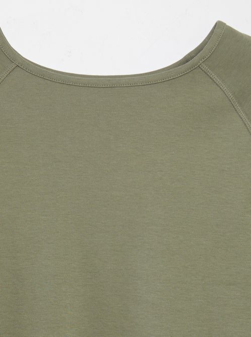 Camiseta lisa de manga larga - So Easy - Kiabi