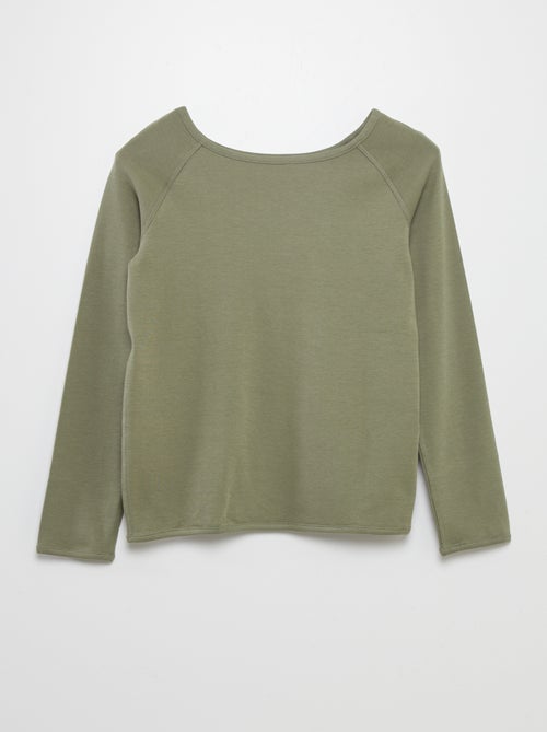 Camiseta lisa de manga larga - So Easy - Kiabi