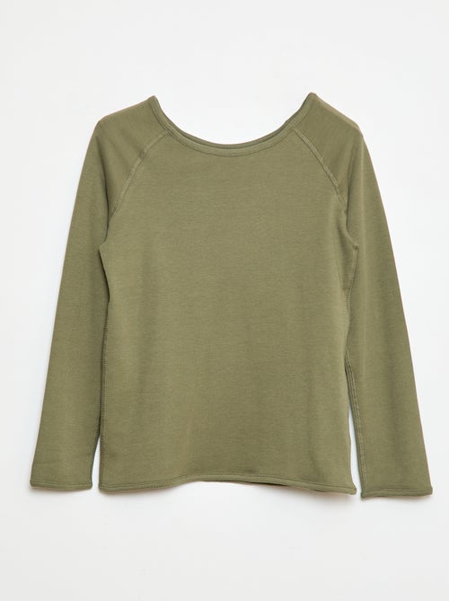 Camiseta lisa de manga larga - So Easy - Kiabi