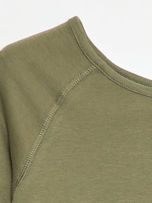 Camiseta lisa de manga larga - So Easy - Kiabi