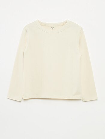 Camiseta lisa de manga larga