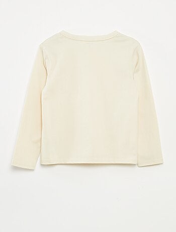Camiseta lisa de manga larga