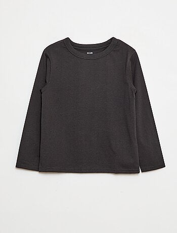 Camiseta lisa de manga larga