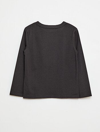 Camiseta lisa de manga larga
