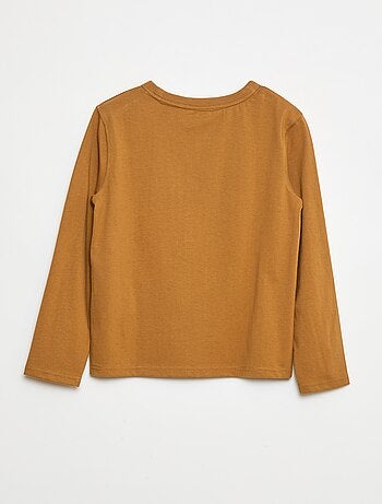 Camiseta lisa de manga larga
