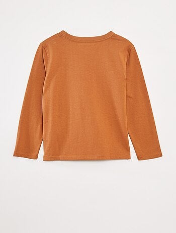 Camiseta lisa de manga larga