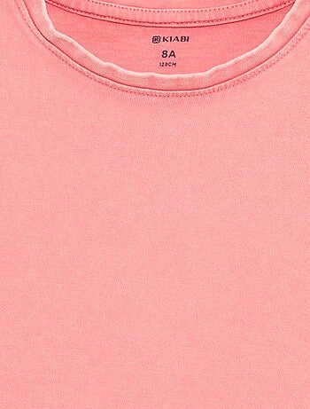 Camiseta lisa de mangas extracortas