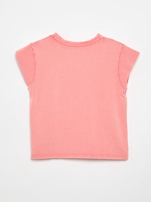 Camiseta lisa de mangas extracortas - Kiabi Camiseta lisa de mangas extracortas - Kiabi