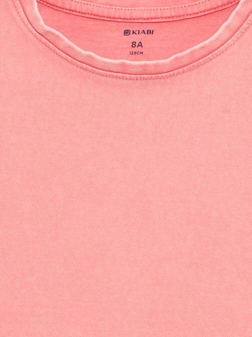 Camiseta lisa de mangas extracortas - Kiabi Camiseta lisa de mangas extracortas - Kiabi