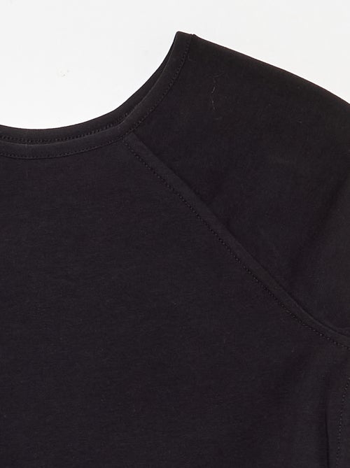 Camiseta lisa de mangas raglán - Kiabi Camiseta lisa de mangas raglán - Kiabi