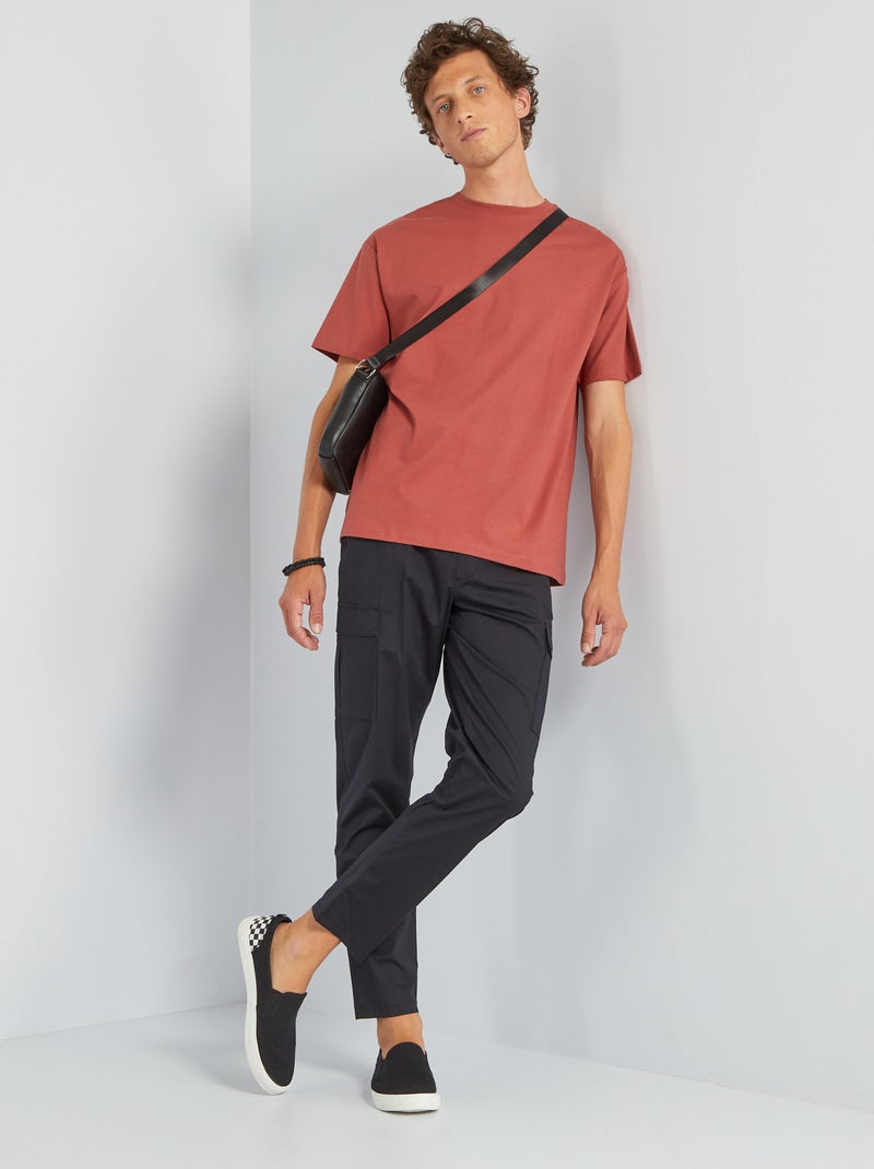 Camiseta lisa de punto - Tough Cotton¿ ROJO - Kiabi