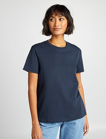 Camiseta lisa de punto