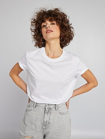 Camiseta lisa de punto