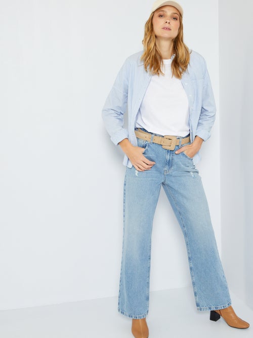 Camiseta lisa de punto - Kiabi